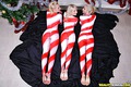 3 amazing hot fucking lesbian teens get drilled hard in this hot candy cane body paint fucking 3some special