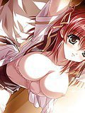 Hot redhead hentai college babe playing with her pussy till ejaculation