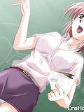 Hot anime school teacher getting her pussy ravaged