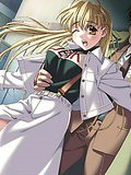 Curvaceous anime Blondie getting tits teased
