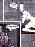 Scenic 3D bitch slammed by a bald hunk