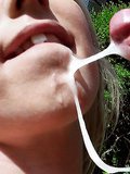 Watch this hottie hungarian babe getting a hard pounding and taking a huge load of cum all over her beautiful face.