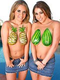 Check out allies amazing passion fruits in these threesome big tits pics