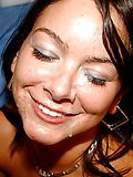 Pretty tanned chick with hot body loves being facialized