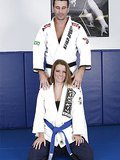 Megan wasn't even TRYING to hide her tits under that judo outfit