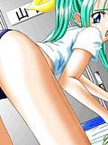 Horny hentai sluts getting plastered with cum