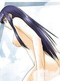 Cute anime chick getting facial plastered with cum