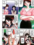 Pigtailed brunette manga schoolgirl sucking and fucking a massive cock