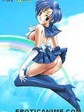 Dishy anime chick showing her fuckable curvy ass