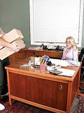 Super hot big tits business babe demands to get licked and fucked by her employee in these hot office fuck pics