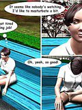 Brunette 3D slut drilled in the park